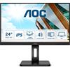 AOC Q24P2Q Monitor 23.8" Quad HD IPS 75Hz FreeSync - Display per computer