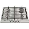Whirlpool TGML 661 IX Piano Cottura Gas 4 Fornelli 58cm Da Incasso Acciaio Inox