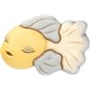 Thun Formella 3D Pesce Giallo e Blu Grande, Ceramica, Collezione Mare da Amare, 24,7 x 16,9 x 4,5 cm