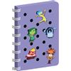 Seven Inside Out 2 Quaderno ad Anelli in A5 - Copertina Personalizzabile con Patch Personaggi
