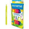 Mitama Pennarelli Fluo - Astuccio da 8 pennarelli