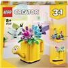 LEGO Creator 31149 3in1 Innaffiatoio con Fiori Finti Trasformabile in Stivale o in 2 Uccelli con Trespolo