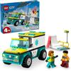 LEGO City 60403 Ambulanza di Emergenza e Snowboarder