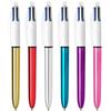 Bic - Penna 4 Colori a Scatto Shine colori Assortiti