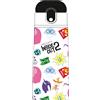 Seven - Inside Out 2 Borraccia Termica Kid in Acciao Inox, Bianco, 0,5 L