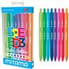 Mitama Penna a scatto Speed3 Multicolor Comfort Mitama Set 8 pezzi