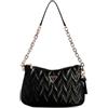 GUESS Adelard Top Zip Shoulder Bag, Borsa a Tracolla Donna, Nero, One Size