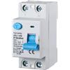 gloca Interruttore Differenziale Puro Salvavita 2P 16A 300mA 220V-6KA CLASSE A 2 Moduli DIN