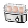 MESKO MS 4485 HERVIDOR DE HUEVOS 3 HUEVO (S) 210 W NEGRO, PLATEADO, TRANSPARENTE