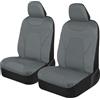 Motor Trend AquaShield Coprisedili per sedili anteriori, grigio tinta unita, bicolore, impermeabili, in neoprene, set di coprisedili anteriori per auto, camion, furgoni, SUV