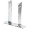 Alberts GAH-ALBERTS 212797 Staffa portapalo ad U da avvitare zincato a caldo, Larghezza libera 91 mm, Acciaio