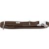 HUNTER Amalfi - Collare per cani in alluminio, colore: marrone cioccolato, effetto nappa, vegano, regolabile, con chiusura in alluminio, made in Germany, taglia 45-65/XL