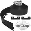 YEEBECA 10 CM Altezza 20 M Lunghezza Bordura Per Aiuola | Kit Per Bordura Per Giardino Con 60 Ancoraggi In Acciaio Adatto Per Bordura Per Giardino Design - Spessore 3MM