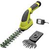 DEWINNER 2 in 1 Forbici/Tagliasiepe a batteria, 7.2 V Cesoie Elettriche, Larghezza di Taglio 100mm,per la coltivazione di arbusti, giardino, erba o prato