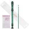 Eastar Flauto Dolce Soprano Verde Scuro per Studenti, Diteggiatura Tedesca Do, Kit Pulizia e Custodia, ERS-1GG, Uso Scolastico