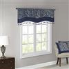 Madison Park Traditional Polyester Jacquard Window Valance with Beads MP41-7425