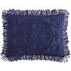 Beatrice Home Fashions - Copriletto in ciniglia Medallion, una piazza e mezzo, colore: blu navy.