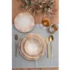 Hermia Concept Elegante set da 24 pezzi, 100% porcellana | Include piastre di servizio, ciotole, piatti da dessert | Lavastoviglie e Microwave Safe | Perfetto per ogni occasione