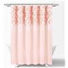 Lush Decor Lillian Shower Curtain, blush, 72 X 72