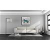 Angie Decoration Quadro Astratto Moderno Moderno 100x4x100 cm Turchese