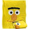 LOGOVISION Sesame Street Coperta super morbida al tatto Bert Face, con licenza ufficiale, 152 x 127 cm