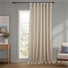 HPD Half Price Drapes Tende in finto lino (1 pannello), oscuranti, 254 cm di larghezza x 213 cm di lunghezza, extra larghe, per camera da letto e soggiorno, arredo per la casa, colore: beige paglia