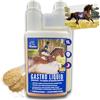 EMMA Lievito di birra Cavallo 1L Gastro Liquido + Vitamine B Minerali Oligoelementi - Lievito vivo per la digestione dello stomaco e dell'intestino e per il metabolismo Manto lucido Pelle Corno Cavallo