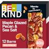 BE-KIND Barretta al Gusto di Noci Pecan Glassate allo Sciroppo d'Acero e Sale Marino, Snack Senza Glutine, 1 Confezione x 12 Barrette da 40 g
