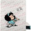 Grafoplás Grafoplas - Cartella ad anelli Mafalda Bird A4, 4 anelli misti 25 mm, morbido al tatto, certificato FSC, copertina rigida, plastica morbida, morbida al tatto, perfetto materiale scolastico