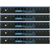 KUM AZ349.01.16-B - Righello Green Line, 15 cm, blu, sostenibile, multipack da 5 unità, materiale scolastico
