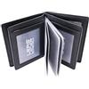 LEAS Portadocumenti e Portacarte e Anti RFID/NFC Tecnologia Blocco, Vera Pelle, Nero Card-Collection''