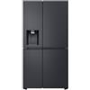 LG ELECTRONICS LG - GSLE91EVAC Frigorifero side by side, Classe C, Capacita 628 Litri, Classe C, Total No Frost, Multi Flow, app LG ThinQ Smart Diagnosis - Nero