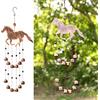 Dawhud Direct 24-inch H Galloping Horse Wind Chimes for Outside Unique - Moon Decor - Galloping Horse Windchimes - Outdoor Decorations - Garden Decoration, Gift for Women, Mom, Grandma, Unisex