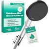 hansgrohe Raindance Alive Select S - Set doccetta per doccia con doccino a risparmio idrico (EcoSmart, 3 getti incl. PowderRain), tubo flessibile (1,60 m) e supporto, cromo, 24611000