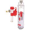 SOMATHERM FOR YOU, Meccanismo WC a staffa doppio pulsante NF con rubinetto galleggiante reversibile, facile da installare, regolabile 190-300 mm, 3/6 litri, garanzia 10 anni - Dimensione: 190-300 mm