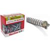 Fischer 50 Tasselli Duopower con Vite, 5 x 25 mm, per Muro pieno, Mattone Forato & D-SDX Punta trapano 6mm Cilindrica a Quattro Taglienti, per Muro Calcestruzzo e Pietra, Placca al carburo