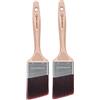 ROLLINGDOG Set di 2 pennelli da 6,3 cm, taglio angolato, per rifiniture precise e ritocchi