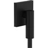 hansgrohe FixFit Fine E - Uscita doccia a muro, Raccordo tubo doccia con valvola antiriflusso, Connettore tubo doccia, nero opaco, 28883670