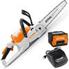 STIHL MSA 70 C-B Set - Elettrosega da taglio con batteria AK 30 S - 36V 5Ah - Barra carving da 30 cm