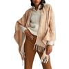 Liu Jo Poncho donna in tessuto 100% poliestere, vestibilità regolare, stampa con logo all-over, dimensioni 140x140, lunghezza classica, colore Cammello Modello: 2F3087 T0300 00070 Marrone CA