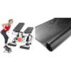 Sunny Health & Fitness Advanced Mini Home Steppers with Resistance Bands + Equipment Mat -Extra Small - NO. 074-XS
