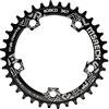 MSRECK Corona 110 BCD Stretta e Larga 36T 38T 40T 42T 44T 46T 48T 50T 52T per Bici da Strada da 7 a 12 velocità (Nero Rotondo, 36T)