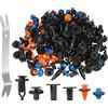 A ABSOPRO Fissaggio Clip Kit Paraurti Porta Pannello Clip per per Toyota - 181pz Nero