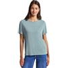 Street One 3227318 Camicia Effetto Seta con Wording, Morning Beige, 44 Donna