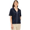 Cecil B323553 Giacca con Cappuccio, Urban Navy Blue, M Donna