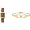 Fossil Raquel Orologio da donna e bracciale Heritage Bangle - movimento a tre lancette, acciaio inossidabile dorato