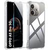 zZjoOoj Cover per OPPO A5 Pro 5G/4G con 1 Pezzi Pellicola Vetro Temperato, Custodia Trasparente per Assorbimento degli Urti con Paraurti in TPU Morbido, Sottile Morbida in Silicone TPU Protettiva Case