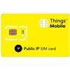 Things Mobile SIM Card con IP PUBBLICO Things Mobile per IoT e M2M con copertura globale e rete multi-operatore GSM/2G/3G/4G LTE, senza costi fissi, senza scadenza e tariffe competitive, con 10 € di credito incluso