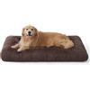 Bedsure Materasso per Culla per Cani Extra Large- Materasso XXL Morbido Lavabile con Fondo Antiscivolo, Cuscino Riscaldante XL per Cani di Grossa Taglia, Marrone, 121 x 76 cm