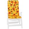 emmevi Cuscino Sedia Poltrona Morbido Girasoli Coprisedia Universale Interno Esterno mod.IBIZA 34G GIALLO